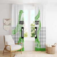 Cook Islands Marathon 2025-Pursuit in Paradise Window Curtain Green Color LT03 - Polynesian Pride