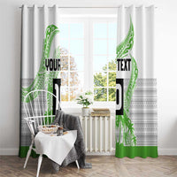 Cook Islands Marathon 2025-Pursuit in Paradise Window Curtain Green Color LT03 - Polynesian Pride
