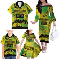 Cook Islands Marathon 2025-Pursuit in Paradise Family Matching Off The Shoulder Long Sleeve Dress and Hawaiian Shirt Special Edition LT03 - Polynesian Pride