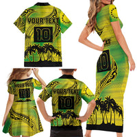 Cook Islands Marathon 2025-Pursuit in Paradise Family Matching Short Sleeve Bodycon Dress and Hawaiian Shirt Special Edition LT03 - Polynesian Pride