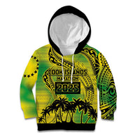 Cook Islands Marathon 2025-Pursuit in Paradise Kid Hoodie Special Edition LT03 Hoodie Yellow-Green - Polynesian Pride