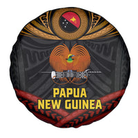 Papua New Guinea Bird-of-Paradise Spare Tire Cover Coat of Arms and Tribal Patterns