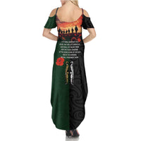 New Zealand and Australia ANZAC Day Family Matching Summer Maxi Dress and Hawaiian Shirt Lest We Forget Indigenous and Maori Pattern LT03 - Polynesian Pride