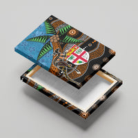 Fiji and Australia Canvas Wall Art Fijian and Aboriginal mix Culture