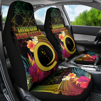 Vanuatu Independence Day Car Seat Cover Sand Drawing Melanesian Vibes