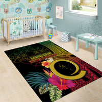 Vanuatu Selebretem 44th Indipendens Dei Area Rug Sand Drawing Melanesian Vibes