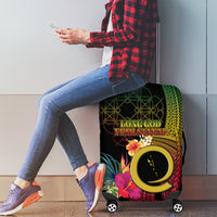 Vanuatu Selebretem 44th Indipendens Dei Luggage Cover Sand Drawing Melanesian Vibes