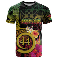 Vanuatu Selebretem 44th Indipendens Dei T Shirt Sand Drawing Melanesian Vibes