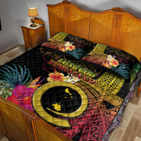 Vanuatu Shefa Day Quilt Bed Set Sand Drawing Melanesian