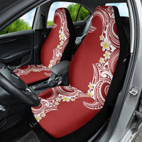 Aloha Polynesian Plumeria Flower Car Seat Cover Red Color LT03 - Polynesian Pride