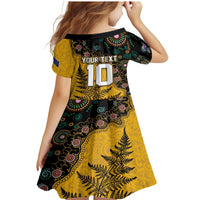 Custom New Zealand and Australia Rugby Family Matching Mermaid Dress and Hawaiian Shirt Maori Warrior With Aboriginal Version LT03 - Polynesian Pride