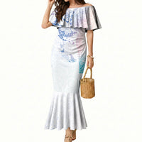 Hawaiian Manta Ray Tribal Mermaid Dress Polynesian Art Motifs Sweet Pastel LT03 Women Multicolor - Polynesian Pride