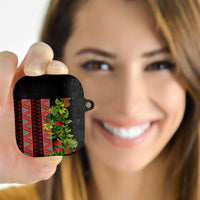 Maori Tukutuku AirPods Case with Ferns Pohutukawa and Kowhai Tribal Moko Patterns