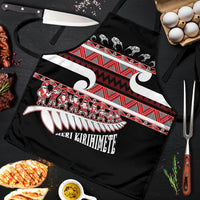 New Zealand Christmas Apron Funny Santa Claus Haka Dance with Tukutuku