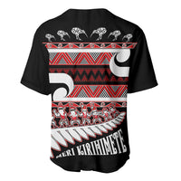 New Zealand Christmas Baseball Jersey Funny Santa Claus Haka Dance with Tukutuku