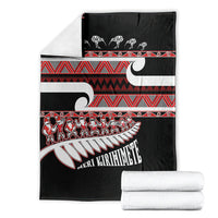 New Zealand Christmas Blanket Funny Santa Claus Haka Dance with Tukutuku