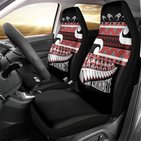 New Zealand Christmas Car Seat Cover Funny Santa Claus Haka Dance with Tukutuku