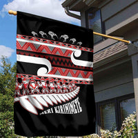 New Zealand Christmas Garden Flag Funny Santa Claus Haka Dance with Tukutuku