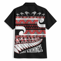 New Zealand Christmas Hawaiian Shirt Funny Santa Claus Haka Dance with Tukutuku LT03 - Polynesian Pride