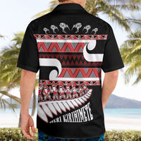 New Zealand Christmas Hawaiian Shirt Funny Santa Claus Haka Dance with Tukutuku LT03 - Polynesian Pride