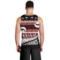 New Zealand Christmas Men Tank Top Funny Santa Claus Haka Dance with Tukutuku