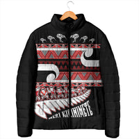 New Zealand Christmas Padded Jacket Funny Santa Claus Haka Dance with Tukutuku