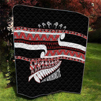 New Zealand Christmas Quilt Funny Santa Claus Haka Dance with Tukutuku