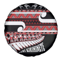 New Zealand Christmas Spare Tire Cover Funny Santa Claus Haka Dance with Tukutuku