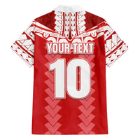 Custom Tahiti Football Polynesian Pattern Family Matching Off The Shoulder Long Sleeve Dress and Hawaiian Shirt LT03 - Polynesian Pride