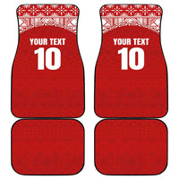 Custom Tonga Football Ngatu Tribal Tattoo Car Mats