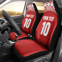 Custom Tonga Football Ngatu Tribal Tattoo Car Seat Cover LT03 - Polynesian Pride