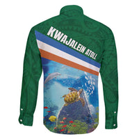 Marshall Islands Kwajalein Atoll Family Matching Off Shoulder Maxi Dress and Hawaiian Shirt Polynesian Pattern and Undersea Animals LT03 - Polynesian Pride