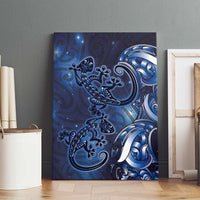 New Zealand Gecko Maori Art Tattoo Canvas Wall Art Matariki Mode LT03 - Polynesian Pride