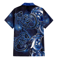 New Zealand Gecko Maori Art Tattoo Family Matching Mermaid Dress and Hawaiian Shirt Matariki Mode LT03 - Polynesian Pride