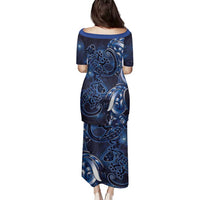 New Zealand Gecko Maori Art Tattoo Family Matching Puletasi and Hawaiian Shirt Matariki Mode LT03 - Polynesian Pride
