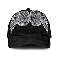 Samoan Traditional Art Tattoos Classic Cap Tatau Tribal Motifs with Ula Fala Black - Polynesian Pride