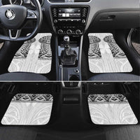 Samoan Traditional Art Tattoos Car Mats Tatau Tribal Motifs with Ula Nifo White - Polynesian Pride