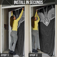 Samoan Traditional Art Tattoos Door Cover Tatau Roman Reigns Black Color LT03 - Polynesian Pride