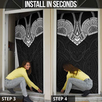 Samoan Traditional Art Tattoos Door Cover Tatau Roman Reigns Black Color LT03 - Polynesian Pride