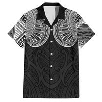 Samoan Traditional Art Tattoos Hawaiian Shirt Tatau Roman Reigns Black Color - Polynesian Pride
