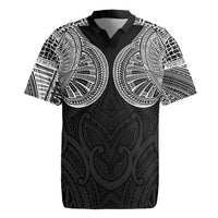 Samoan Traditional Art Tattoos Rugby Jersey Tatau Roman Reigns Black Color - Polynesian Pride
