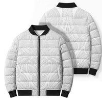 Samoan Traditional Art Tattoos Bomber Puffer Jacket Tatau Roman Reigns White Color - Polynesian Pride