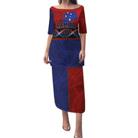Personalised Samoan DNA-Proud of Samoa Family Matching Puletasi and Hawaiian Shirt Polynesian Patterns LT03 Mom's Dress Multicolor - Polynesian Pride