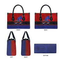 Samoan DNA-Proud of Samoa Leather Bag Polynesian Patterns - Polynesian Pride