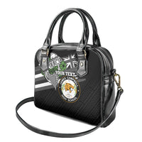 Hawaii James Campbell High School Shoulder Handbag Kakau Pattern Black Version LT03 - Polynesian Pride