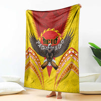 American Samoa Fautasi Race Blanket Pago Pago-Aeto Samoan Tattoo and Eagle