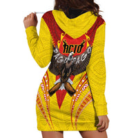 American Samoa Fautasi Race Hoodie Dress Pago Pago-Aeto Samoan Tattoo and Eagle