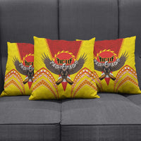 American Samoa Fautasi Race Pillow Cover Pago Pago-Aeto Samoan Tattoo and Eagle