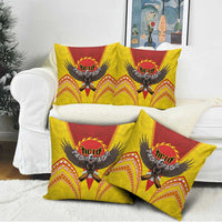 American Samoa Fautasi Race Pillow Cover Pago Pago-Aeto Samoan Tattoo and Eagle