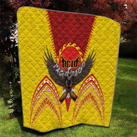 American Samoa Fautasi Race Quilt Pago Pago-Aeto Samoan Tattoo and Eagle